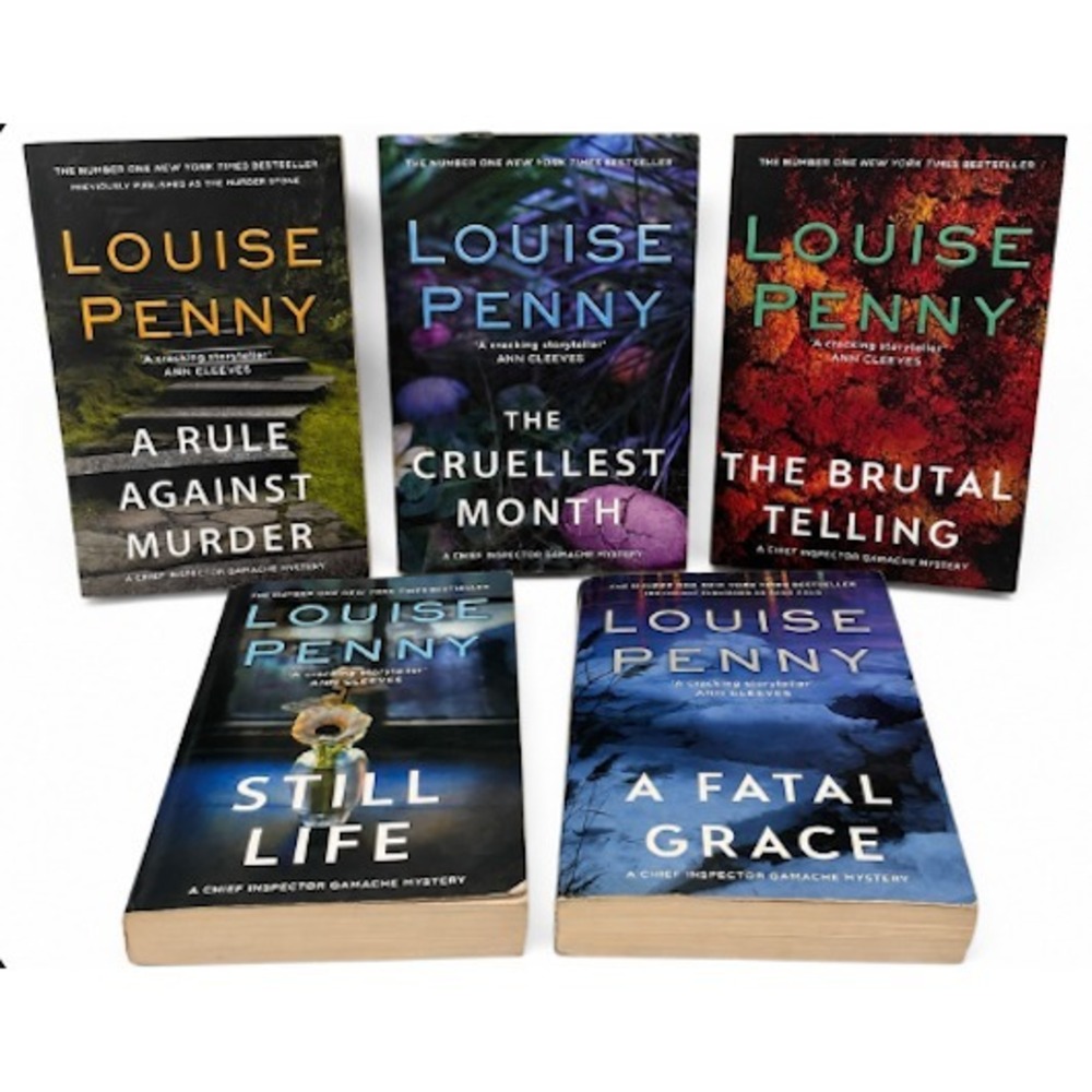 Louise Penny Book Lot Chief Inspector Gamache Mystery Paperback 5 Books Set